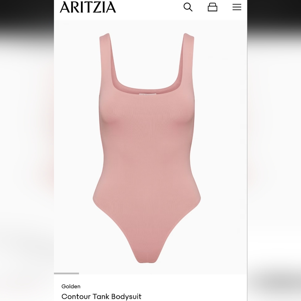 Aritzia: Golden Contour Tank Bodysuit